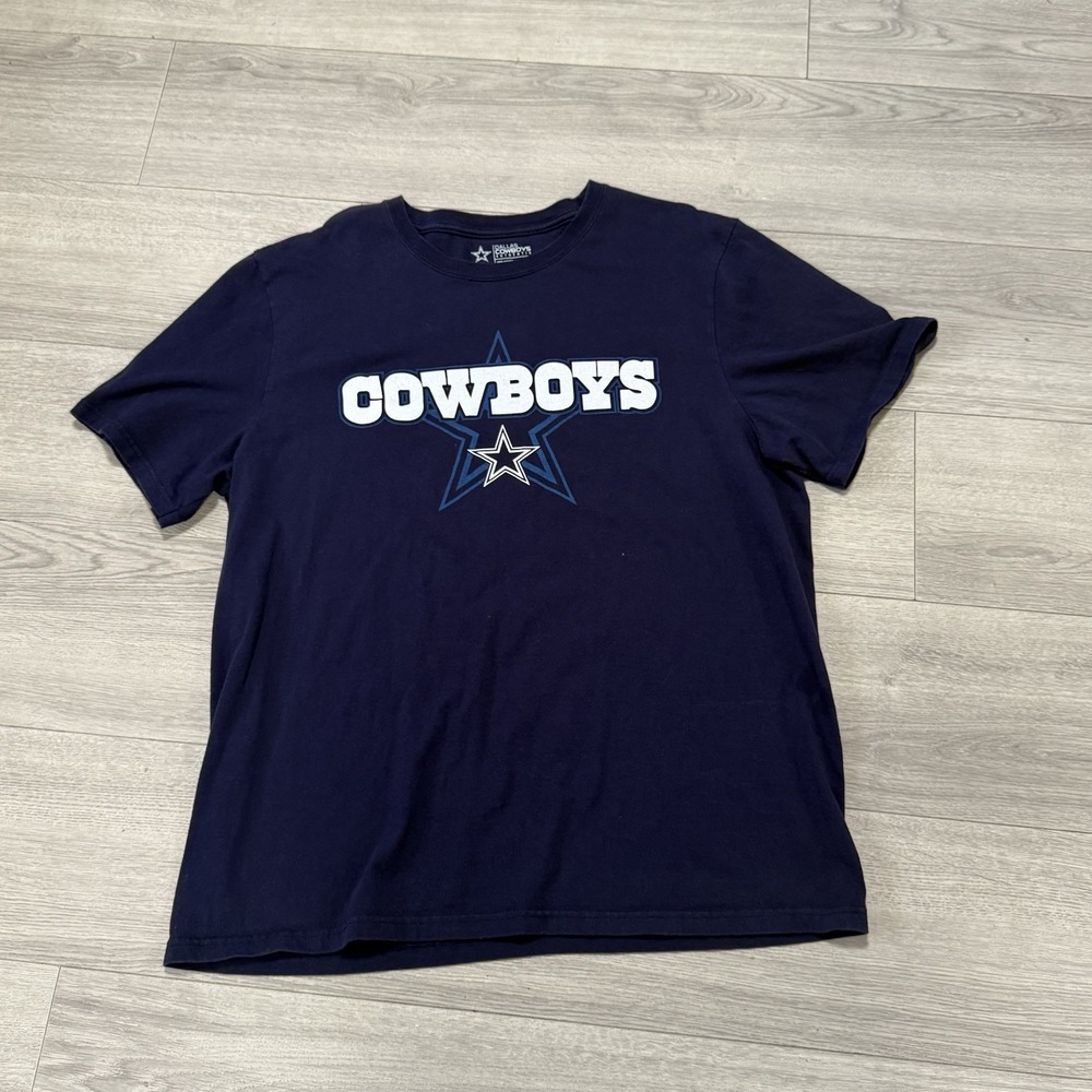 Dallas Cowboys Authentic T Shirt Mens Sz XL Navy Blue Short Sleeve Star